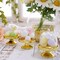 12 GOLD CLEAR 3" tall Mini Cake Stands with Dome Favor Holders